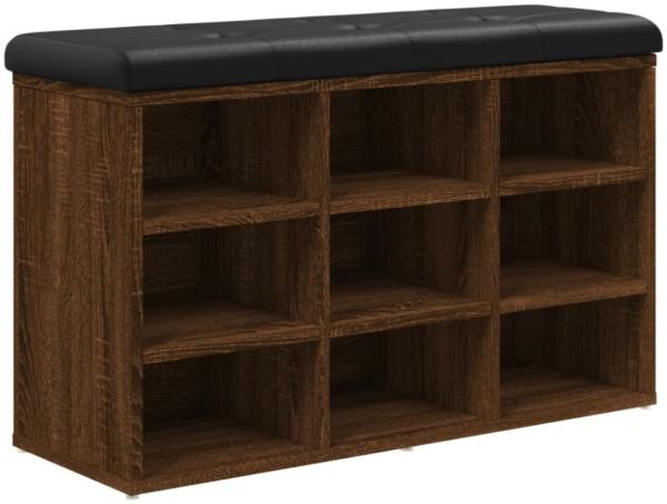 vidaXL Schuhbank Braun Eichen-Optik 82x32x50 cm Holzwerkstoff 835109 Bild 8