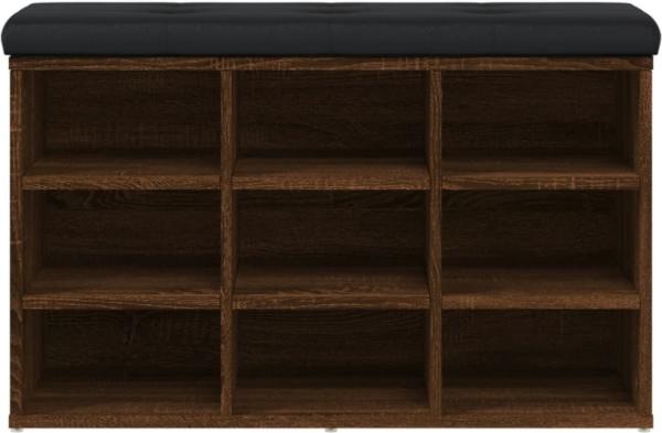 vidaXL Schuhbank Braun Eichen-Optik 82x32x50 cm Holzwerkstoff 835109 Bild 6