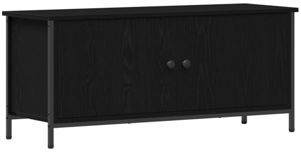 vidaXL TV-Schränk Schwarz Eichen-Optik 100 x 35 x 45 cm Holzwerkstoff 873888