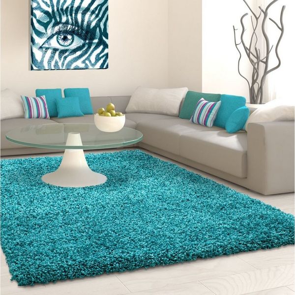 Shaggy Teppich LIFE TURKIS 120 X 170cm Rechteck