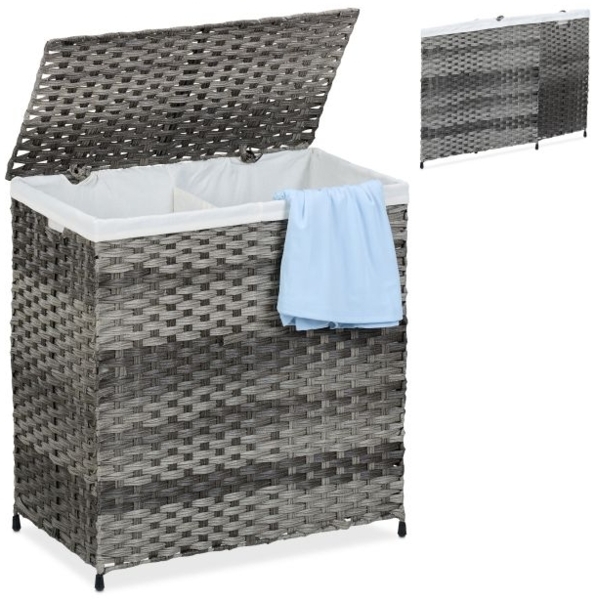 Wäschekorb Rattan-Optik 110 L 10050561_111