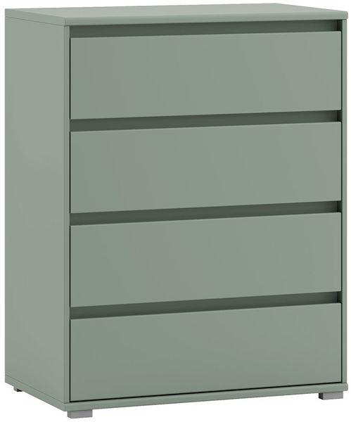 Kommode Ivana / Ikarus, Holzwerkstoff, Grün, 80 x 103 x 48 cm