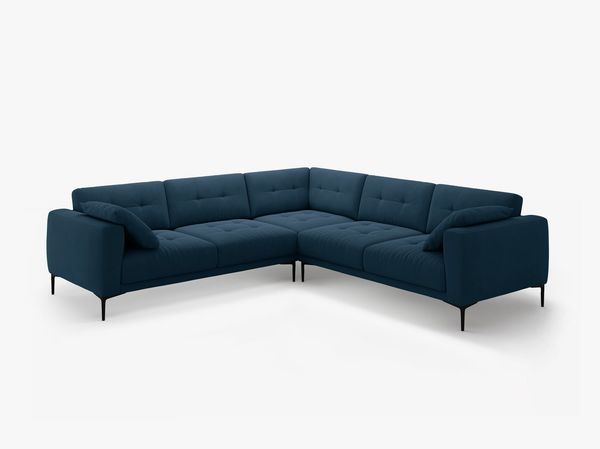 Micadoni Ecksofa Bemy 5-Sitzer Samt Königsblau Bild 2