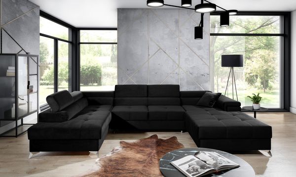 Wohnideebilder Eduardo Schwarz Ecksofas & Eckcouches Edr_93