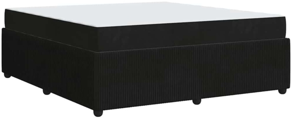 vidaXL Bettrahmen mit Matratze Schwarz 180 x 200 cm Stoff 3398427