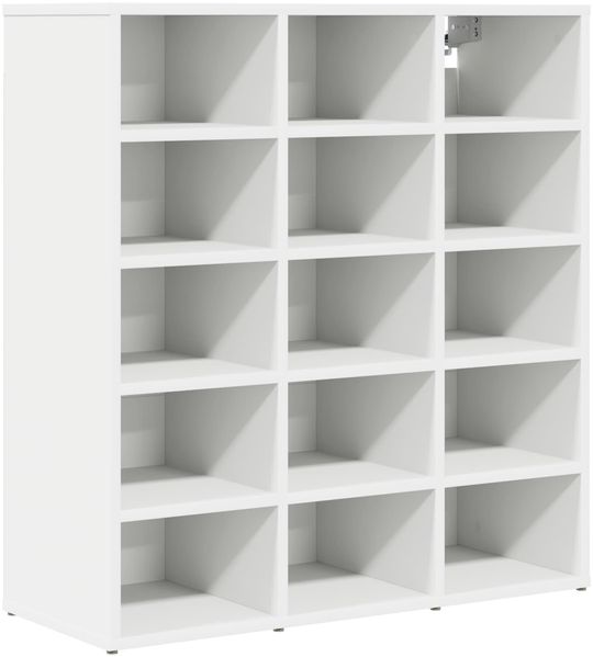 vidaXL Schuhschrank mit Regal Weiß 77,5 x 30 x 83,5 cm Holzwerkstoff 808720 Bild 2