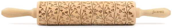 Folkroll Motiv Teigrolle Teigroller Motiv Spring Hearts Länge 42cm 331422