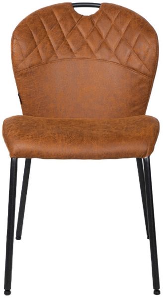 Bronx71 Esszimmerstuhl Fay cognac Eco-Leder stapelbar Bild 8