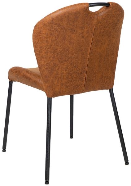 Bronx71 Esszimmerstuhl Fay cognac Eco-Leder stapelbar Bild 9