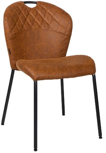 Bronx71 Esszimmerstuhl Fay cognac Eco-Leder stapelbar Bild 7