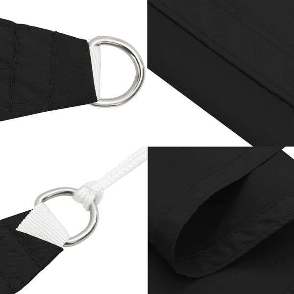 vidaXL Sonnensegel Oxford-Gewebe Quadratisch 4x4 m Schwarz 135744 Bild 7