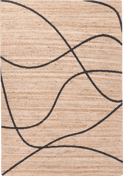 Teppich GHOTA Beige 160 x 230 cm Jute