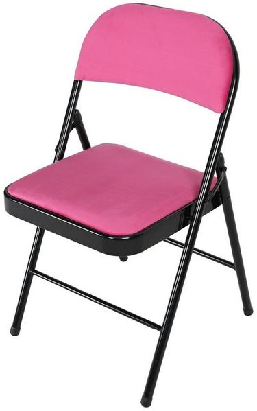 HTI-Living Klappstuhl Klappstuhl Wedigo Velvet Pink (Stück, 1 St), Gästestuhl Familienfeiern Firmenveranstaltungen