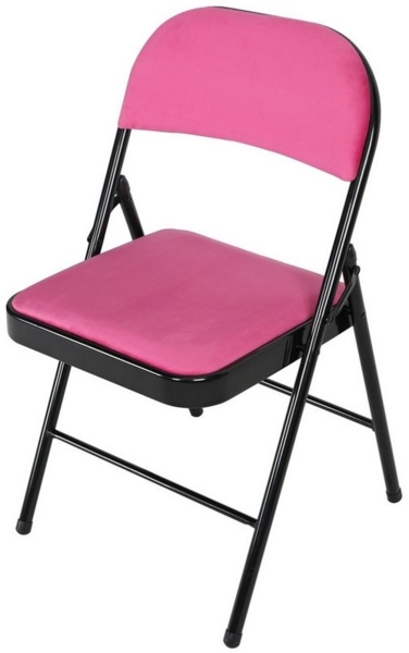 HTI-Living Klappstuhl Klappstuhl Wedigo Velvet Pink (Stück, 1 St), Gästestuhl Familienfeiern Firmenveranstaltungen