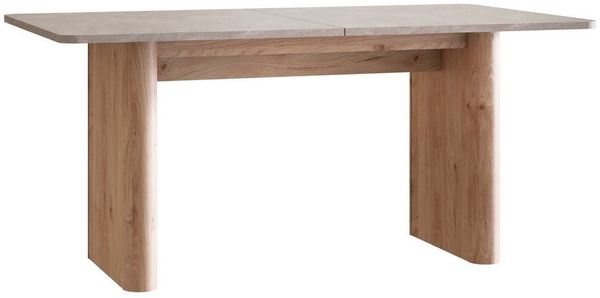 Newroom Esstisch Vilo, ausziehbar bis 200cm Sandstein Helle Eiche Küchentisch Speisetisch