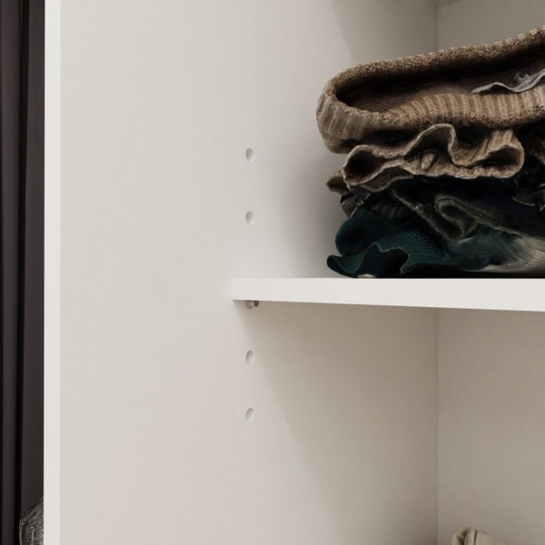 Beautysofa Schiebetürenschrank NELA II mit Spiegel, mit Lamellen, mit Schubladen, Breite: 240 cm Bild 2