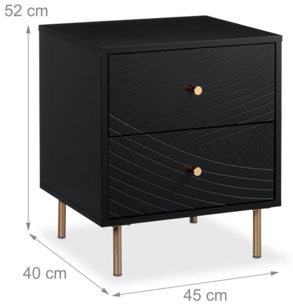 Nachttisch mit 2 Schubladen 10049748_302 Bild 4
