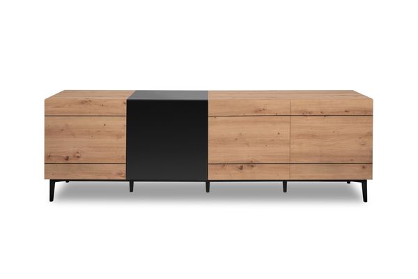TV-Board >Nola< in Artisan Eiche - 200x65x42cm (BxHxT)