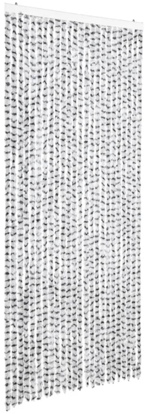 vidaXL Insektenschutz-Vorhang Hell- und Dunkelgrau 100x220 cm Chenille 325456