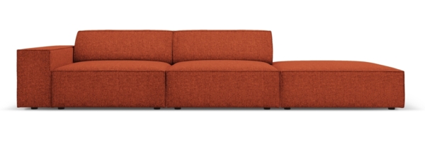 Micadoni Sofa Jodie 3-Sitzer Rechts Chenille Haga Terrakotta