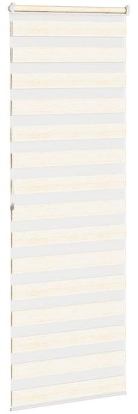 vidaXL Doppelrollo Marmorbeige 80x200 cm Stoffbreite 75,9 cm Polyester 4014673 Bild 4