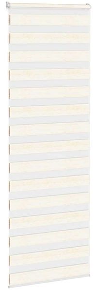 vidaXL Doppelrollo Marmorbeige 80x200 cm Stoffbreite 75,9 cm Polyester 4014673 Bild 3