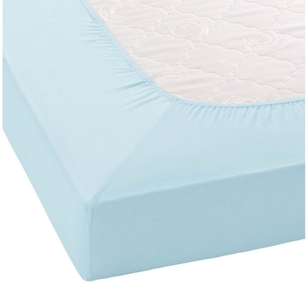 Janine Elastic-Jersey-Spannbetttuch 5002 Fb 12 hellblau 180x200 - 200x220 Bild 3