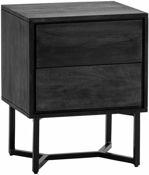 Nachttisch Akazie Massivholz 45 x 40 x 57 cm Nachtschrank Boxspringbett