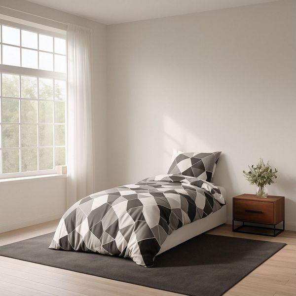 ZIRVEHOME Bettwäsche Bettwäsche, Microfaser, 2 teilig, Bettwäsche 155x220 cm Bügelfrei, Pflegeleicht, Atmungsaktiv