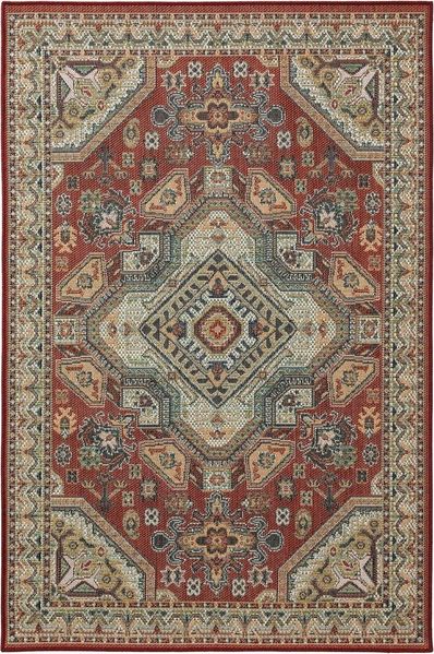 benuta Outdoorteppich Mirena, rechteckig, Höhe: 5 mm, Kunstfaser, Berber, Ethno-Style, Wohnzimmer
