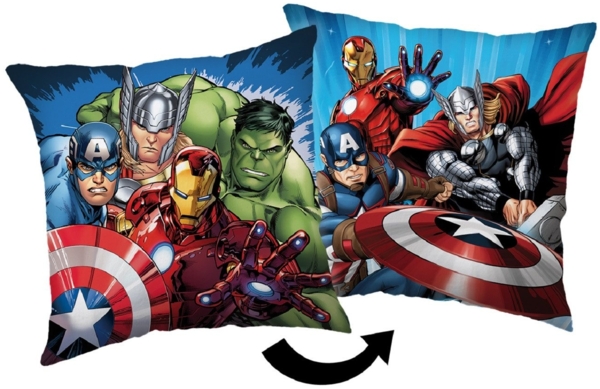 Avengers Kopfkissen (1 Stück) Premium Dekokissen mit beidseitigem Digitaldruck