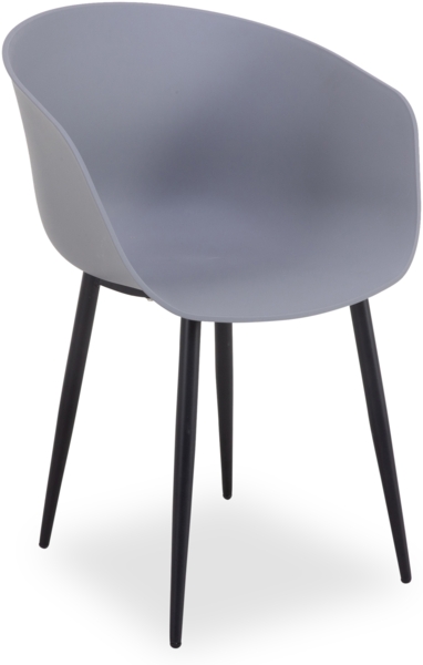 Gartenstuhl outdoor OVADA grau (BHT 53x59x77 cm)