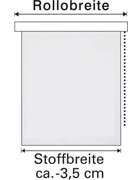 Rollo Seitenzugrollo Thermo energiesparend, GARDINIA, abdunkelnd, mit Bohren, verschraubt, Schrauben, Thermo Rückseite Bild 3