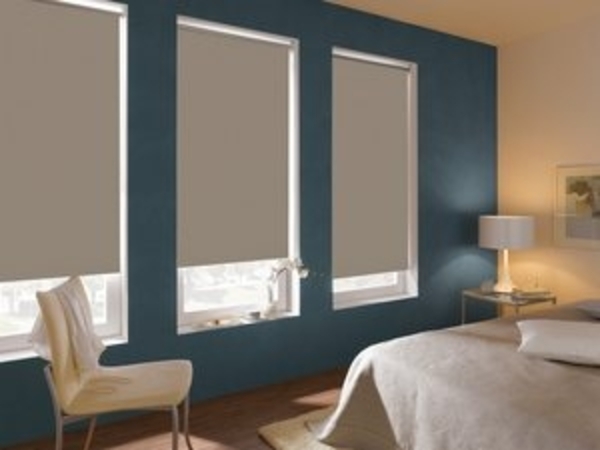 Rollo Seitenzugrollo Thermo energiesparend, GARDINIA, abdunkelnd, mit Bohren, verschraubt, Schrauben, Thermo Rückseite Bild 6