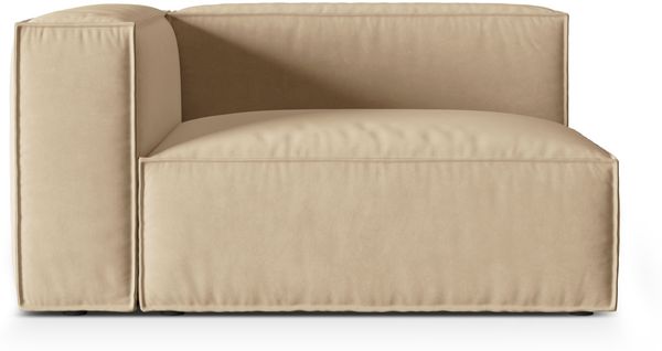 Micadoni Eckmodul Nuria 2-Sitzer Links Samt Nude