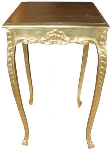 Casa Padrino Barock Bar Tisch Gold Höhe: 112 cm Breite: 60 cm - Antik Möbel