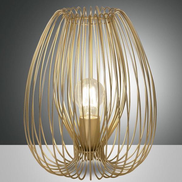 Fabas Luce 3677-30-225 Tischleuchte Camp 31cm gold E27