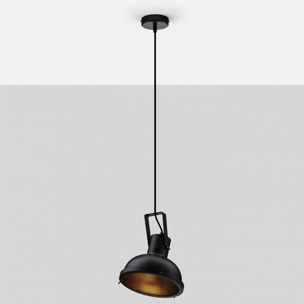 Nova Luce 9624100 RUVI Pendelleuchte 1-flammig Schwarz E27