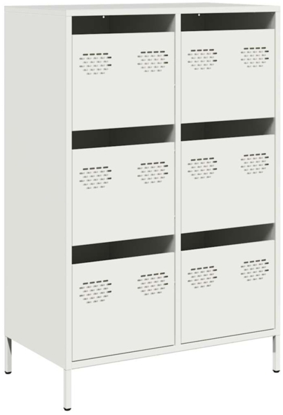 vidaXL Highboard Weiß 68x39x101,5 cm Stahl 851225