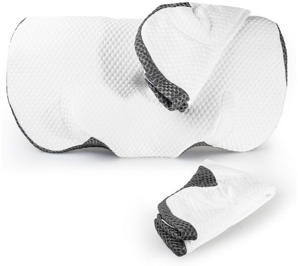 Esun Kopfkissen Orthopädisches Kissen, Kopfkissen Nackenschmerzen aus Memory Foam, Füllung: Rückstellschaum, Seitenschlafer, Rückenschlafer, Bauchschlafer, Kissen vom OEKO-TEX® und CertiPUR Getestet, Kopfkissen für Seiten Rücken Bauchschläfer (65.8 x 3...