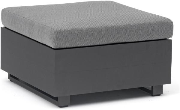 Inko Lounge-Hocker Pasadena Aluminium anthrazit 70x70 cm