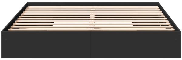 vidaXL Bettgestell mit Schubladen Schwarz 200x200 cm Holzwerkstoff 3280630 Bild 3