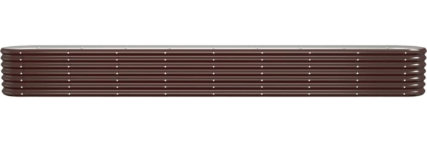 vidaXL Hochbeet Verzinkter Stahl 332x40x36 cm Braun 318885 Bild 2