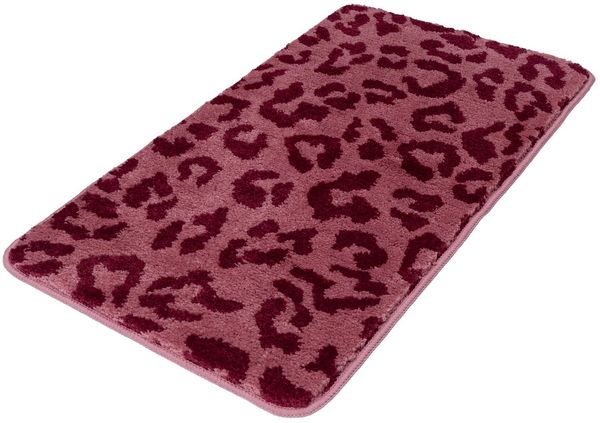 OTTO home Badematte Anna Leo, Badvorleger, Badezimmer Teppich, Duschvorleger, Höhe 15 mm, rutschhemmend beschichtet, schnell trocknend, fußbodenheizungsgeeignet, Polyester, rechteckig, mit Animal Print, modernes Muster, Leo, weich Bild 2