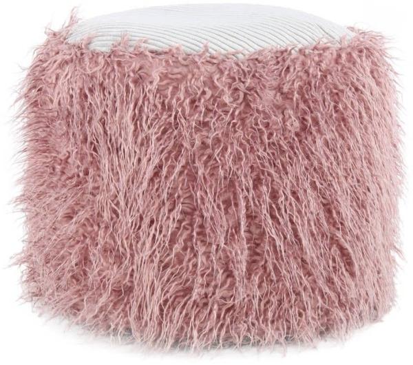 Fellpouf Bobtail 125 Rosa / Grau