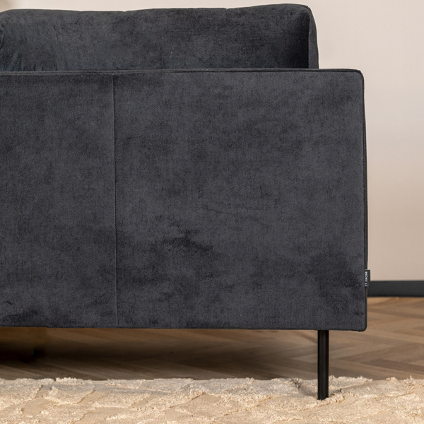 Bronx71 Ecksofa Denver Stoff schwarz rechts Bild 8