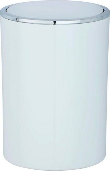 WENKO INCA Kosmetikeimer 5 Liter, Weiß, hochwertiger Kunststoff