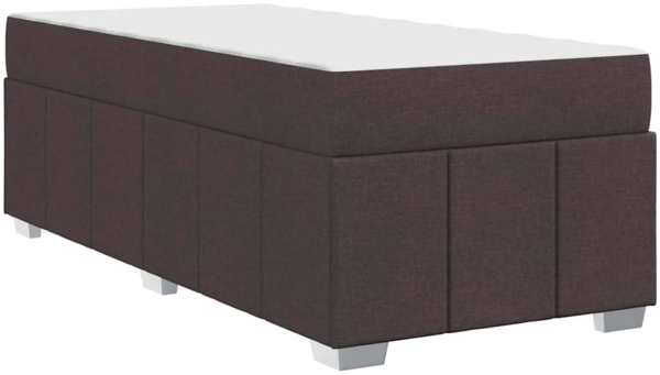 vidaXL Bettrahmen mit Matratze Dunkelbraun 90 x 190 cm Stoff 3398254 Bild 7
