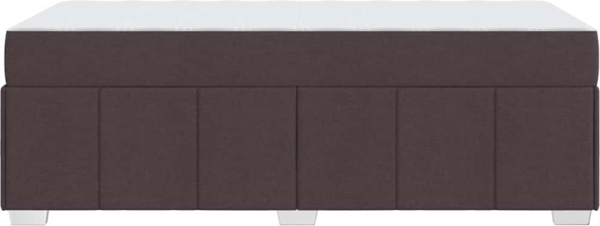 vidaXL Bettrahmen mit Matratze Dunkelbraun 90 x 190 cm Stoff 3398254 Bild 6
