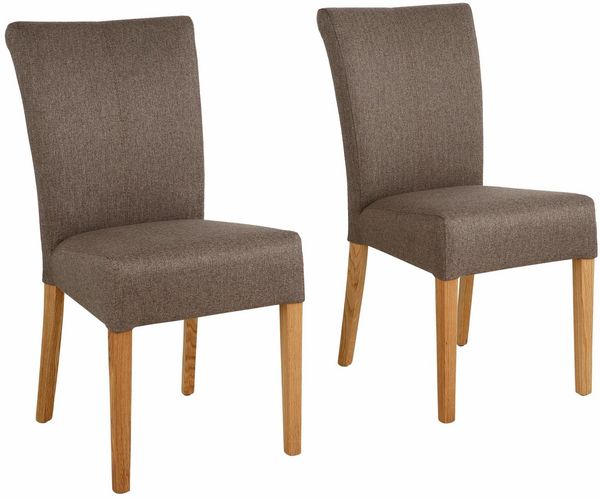 Home affaire Esszimmerstuhl Queen Polsterstuhl BESTSELLER (Set, 2 St), verschiedene Bezüge, Gestell Massivholz